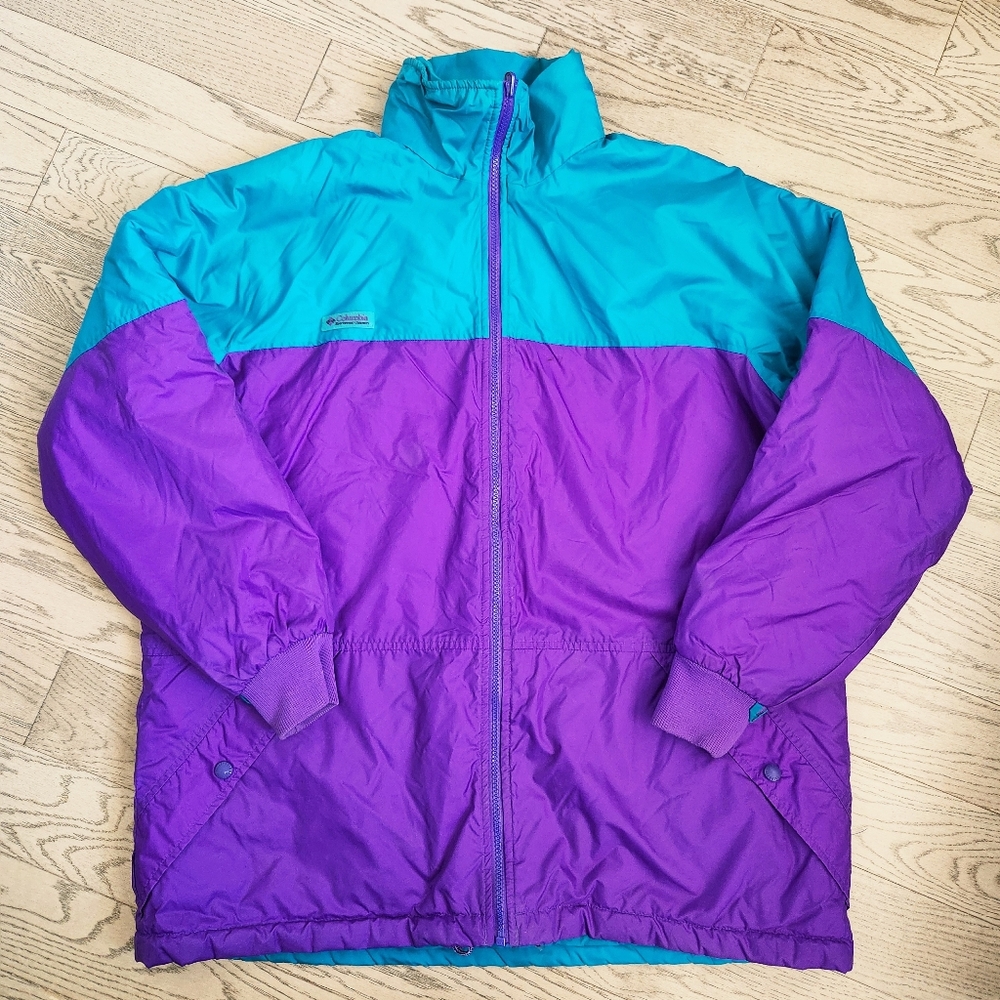 Vintage Columbia Reversible Puffer Jacket – Women’s XL